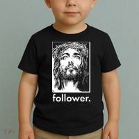 Jesus Christ Portrait Follower Toddler T-Shirt thumb 2