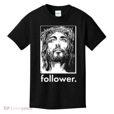 Jesus Christ Portrait Follower Kids T-Shirt