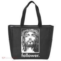 Jesus Christ Portrait Follower Tote Bag thumb 0