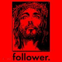 Jesus Christ Portrait Follower Santa Hat thumb 1