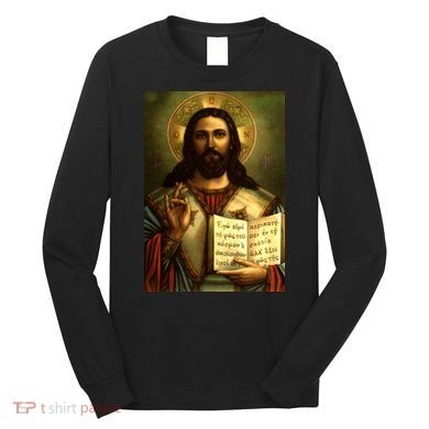 Jesus Christ Religious Photo Long Sleeve Shirt