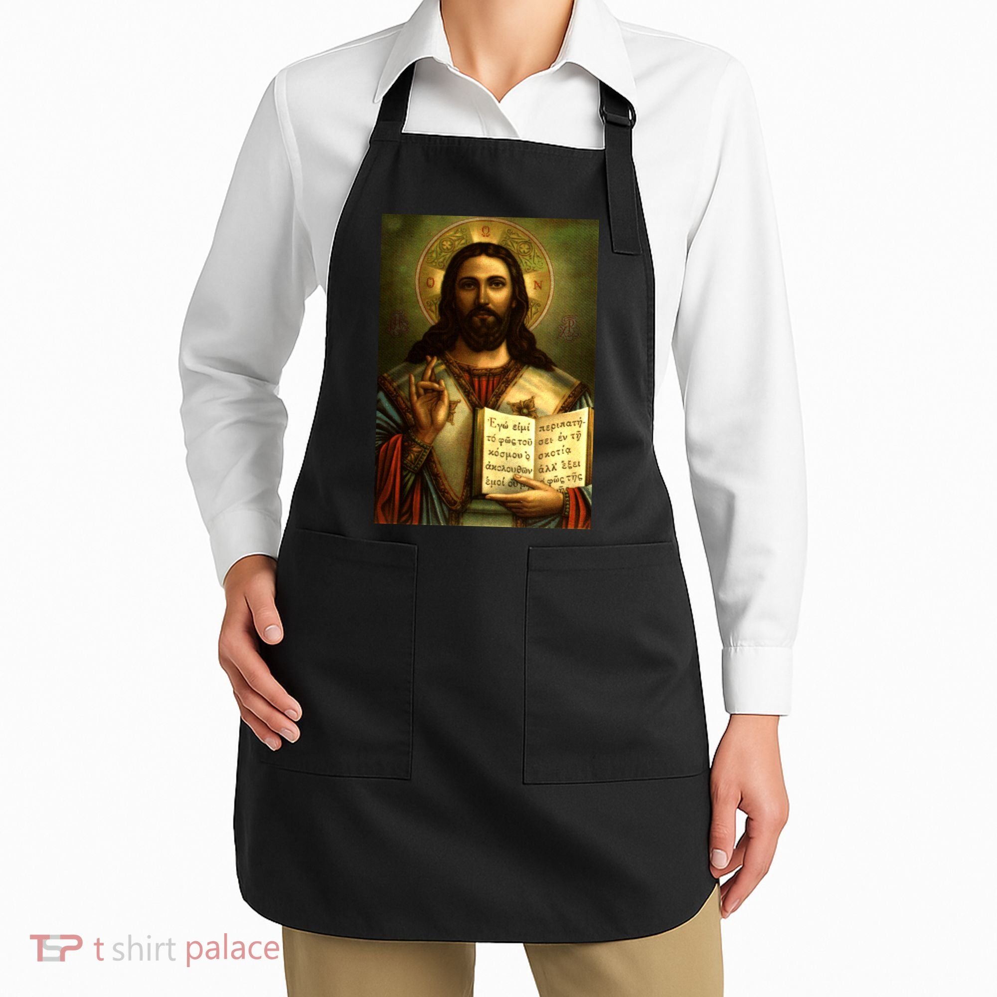 Jesus Christ Religious Photo Apron