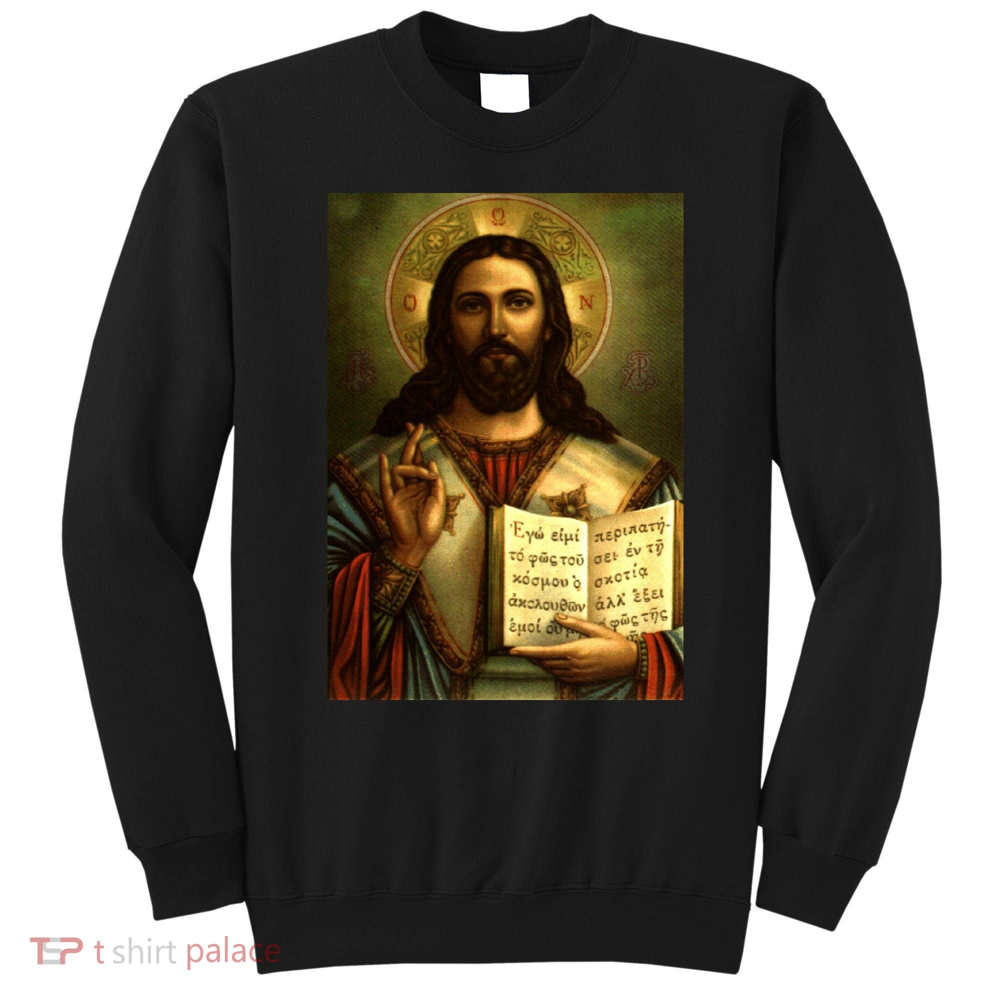 Jesus Christ Religious Photo Sweatshirt