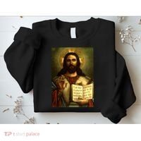 Jesus Christ Religious Photo Sweatshirt thumb 2