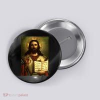 Jesus Christ Religious Photo Button thumb 0