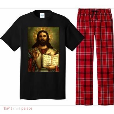 Jesus Christ Religious Photo Pajama Set