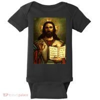 Jesus Christ Religious Photo Baby Bodysuit thumb 0