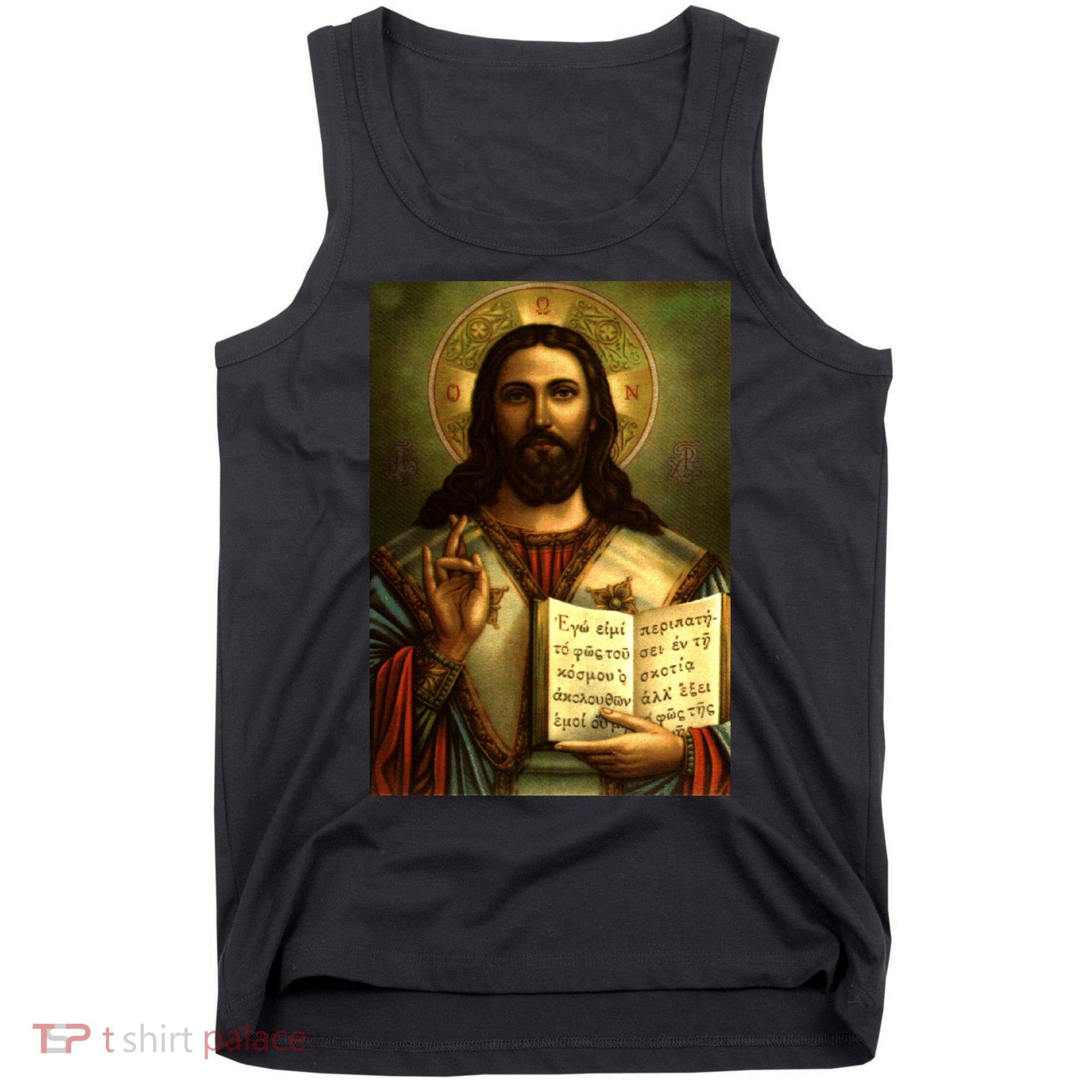 Jesus Christ Religious Photo Tank Top