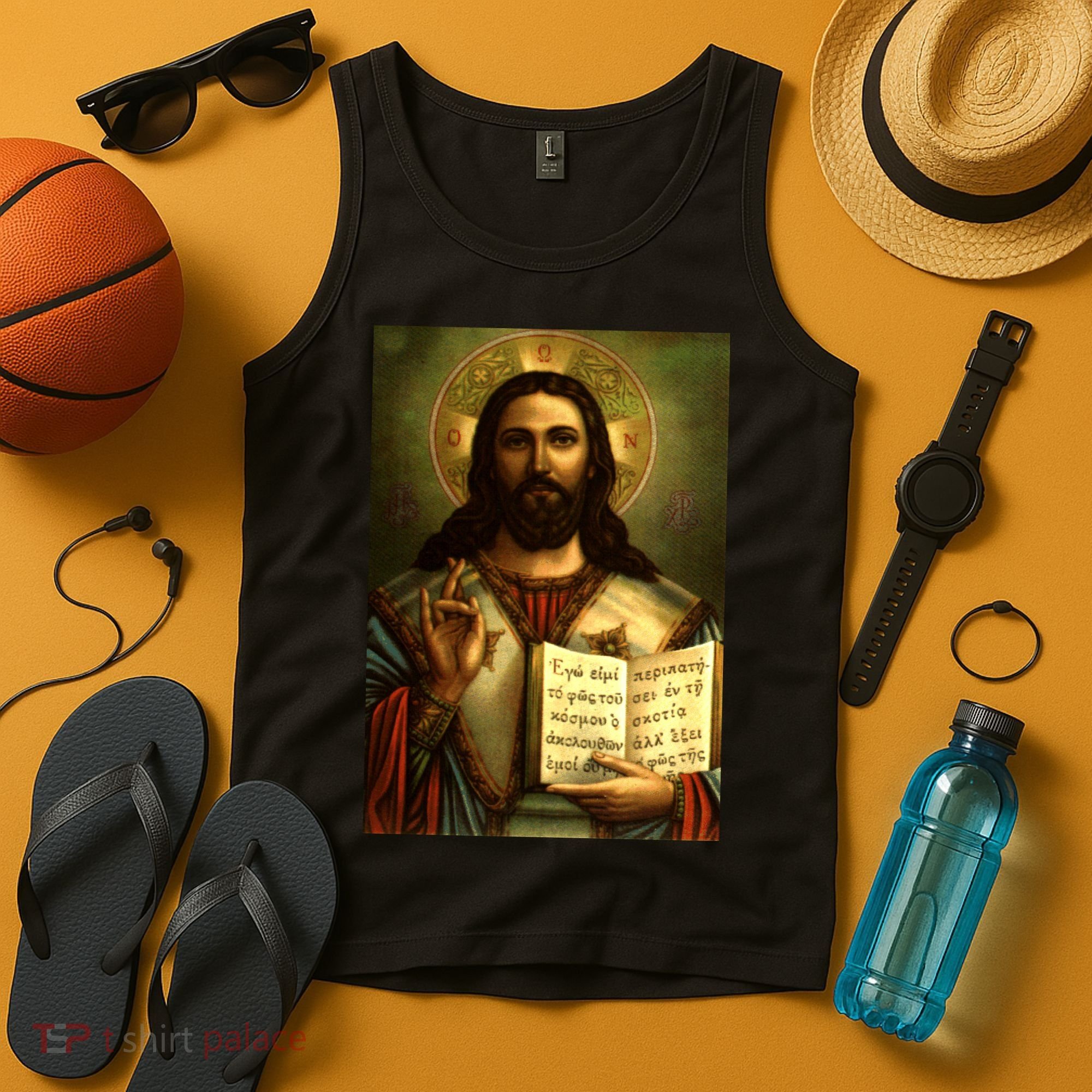 Jesus Christ Religious Photo Tank Top