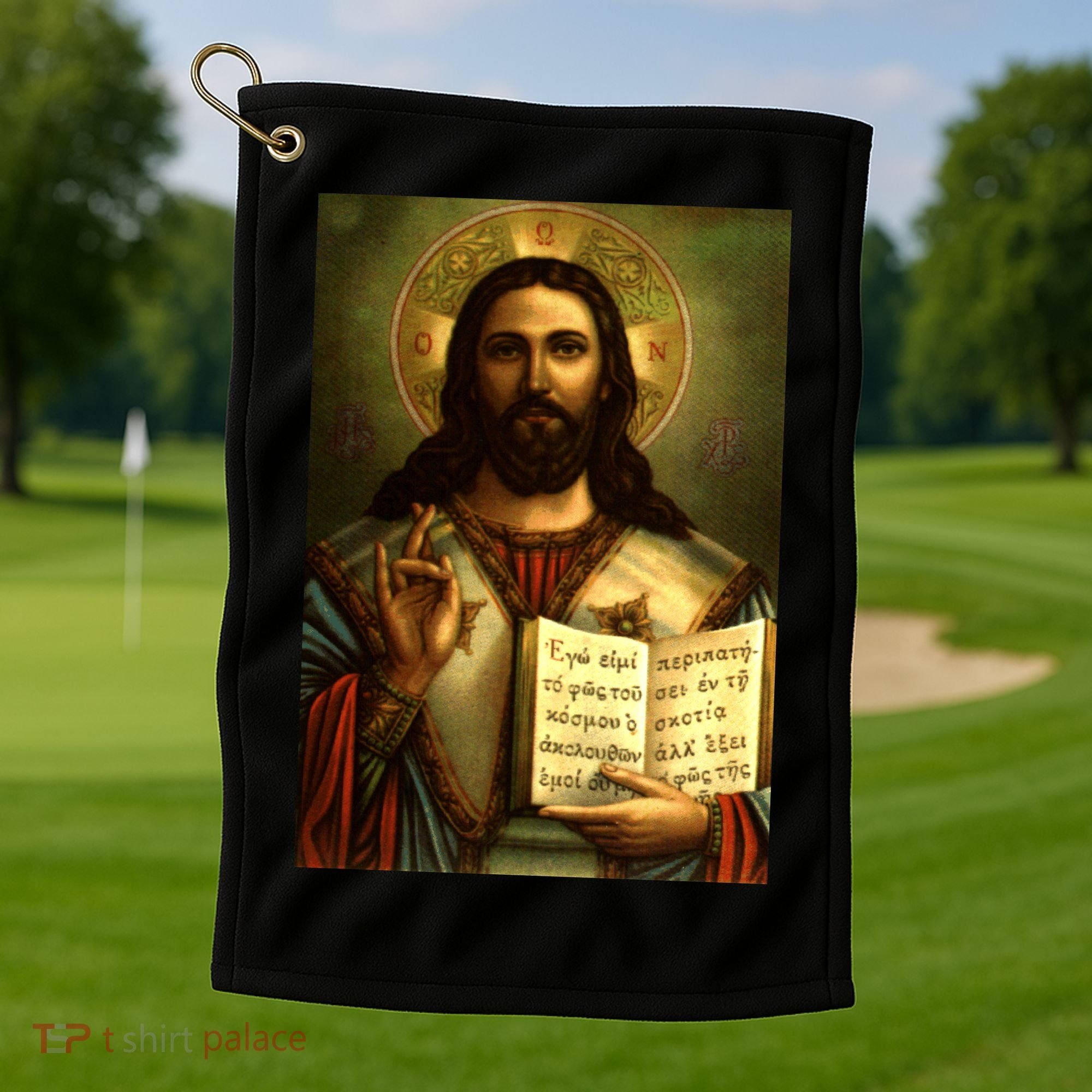 Jesus Christ Religious Photo Golf Towel
