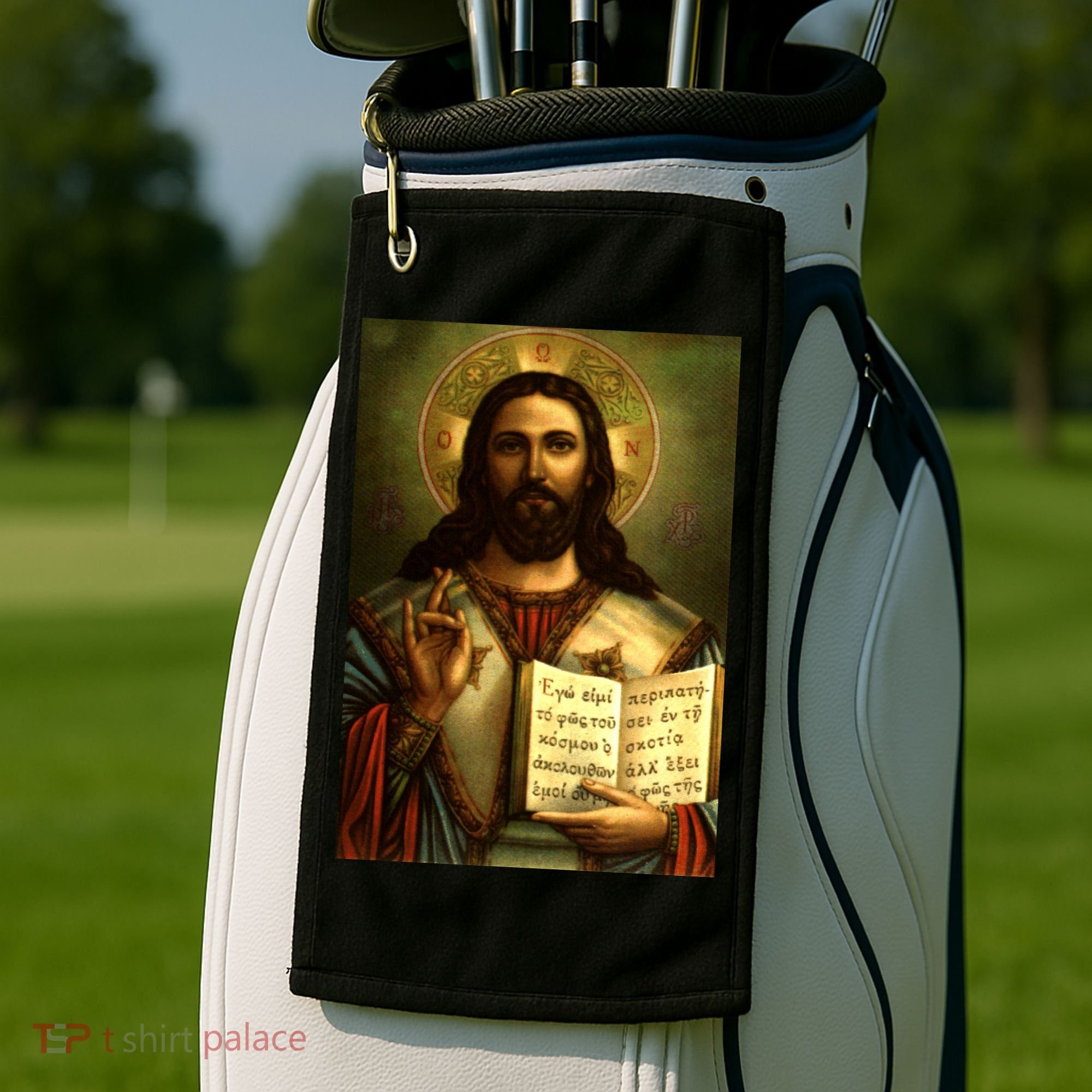 Jesus Christ Religious Photo Golf Towel
