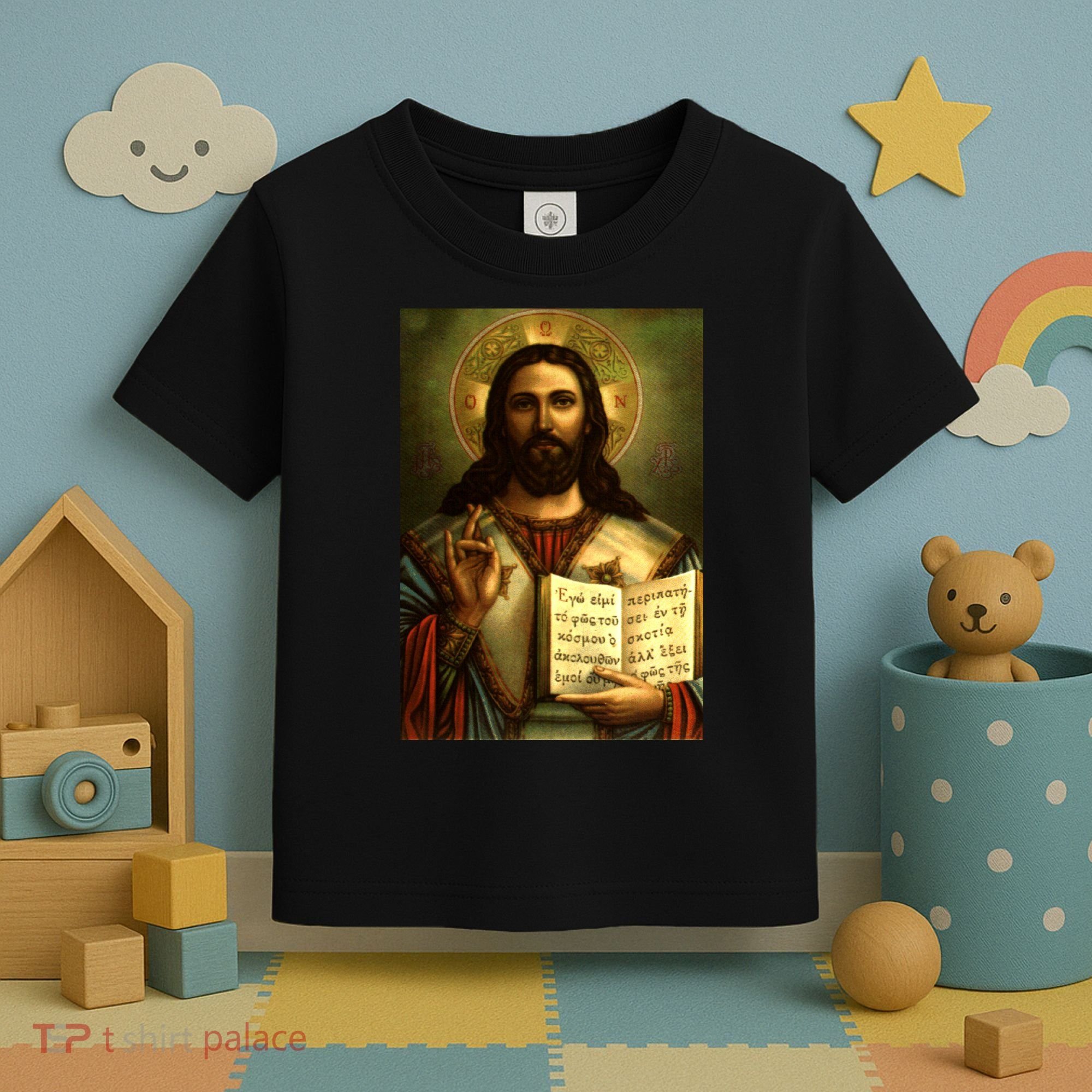 Jesus Christ Religious Photo Toddler T-Shirt