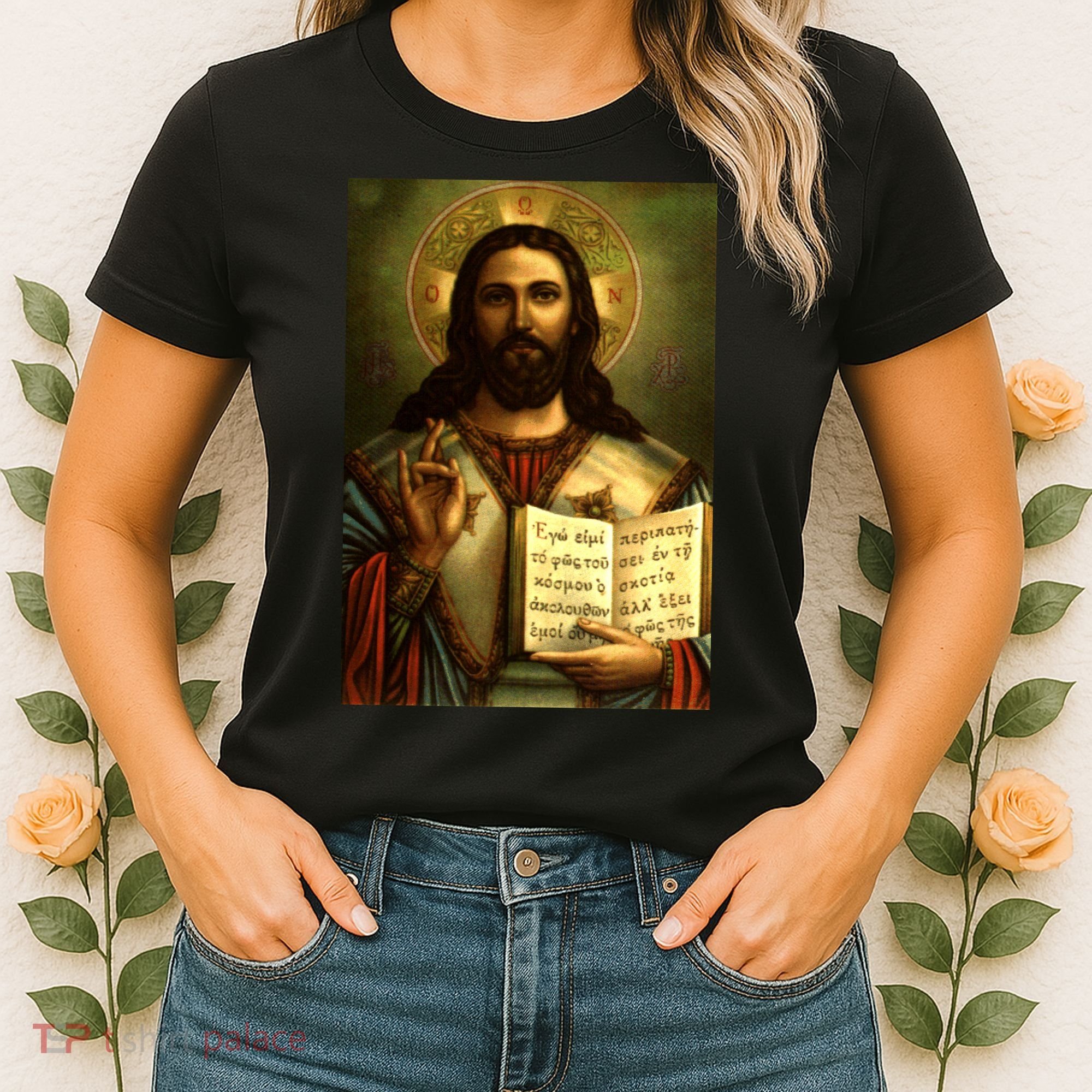 Jesus Christ Religious Photo Women's T-Shirt