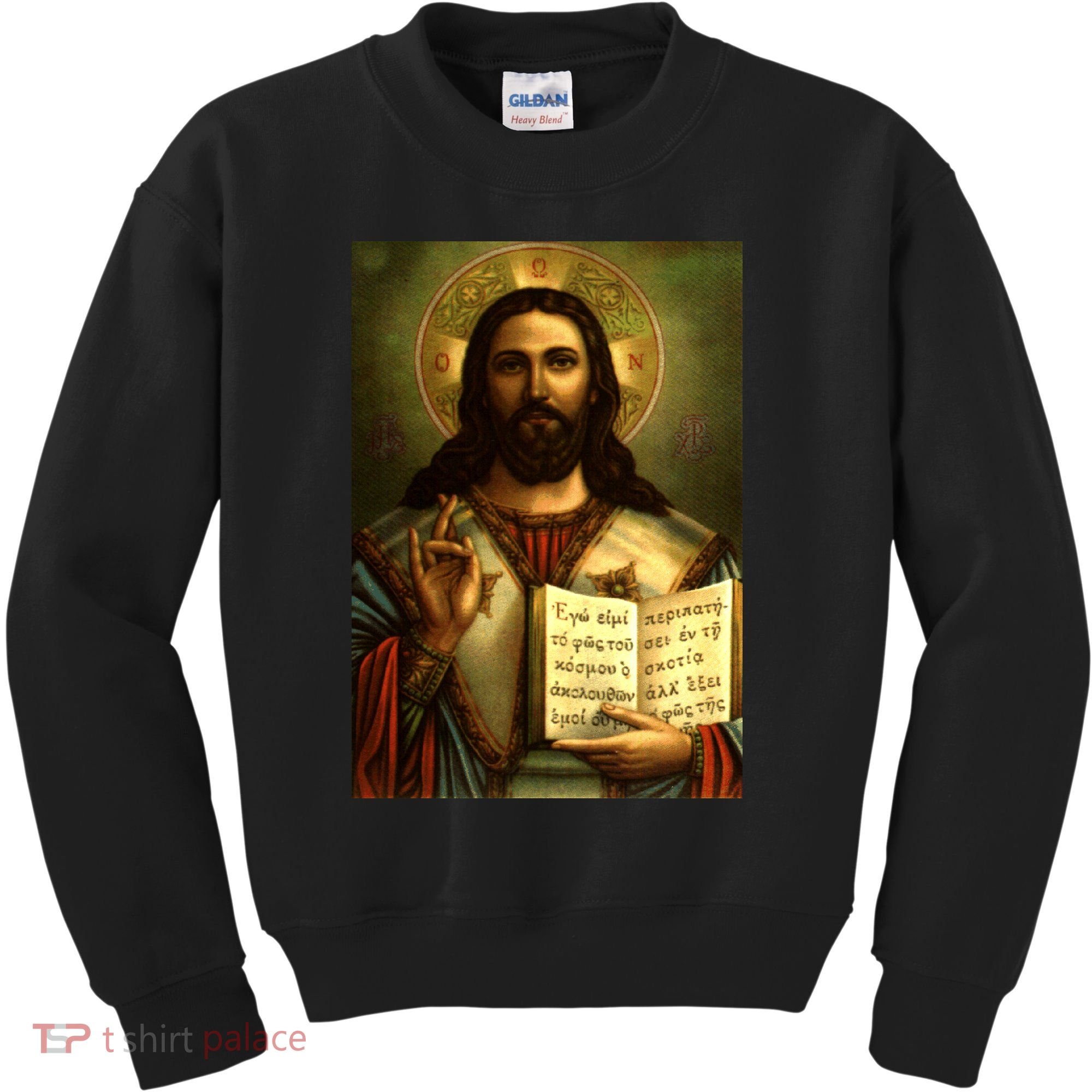 Jesus Christ Religious Photo Kids Sweatshirt