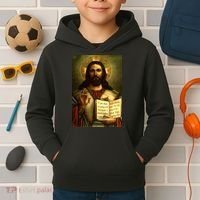 Jesus Christ Religious Photo Kids Hoodie thumb 2