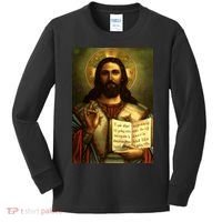 Jesus Christ Religious Photo Kids Long Sleeve Shirt thumb 0