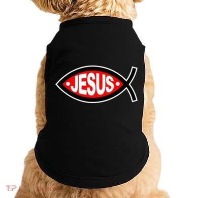 Jesus Christian Fish Symbol Doggie Tank