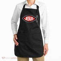 Jesus Christian Fish Symbol Apron thumb 2