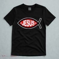 Jesus Christian Fish Symbol T-Shirt thumb 5