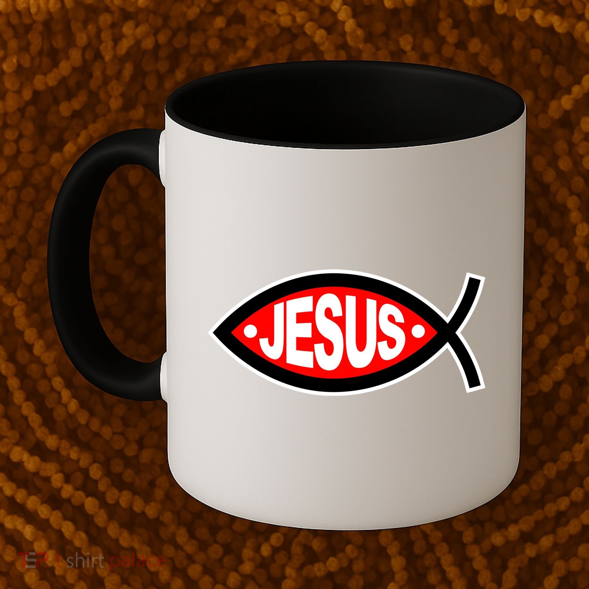 Jesus Christian Fish Symbol Coffee Mug