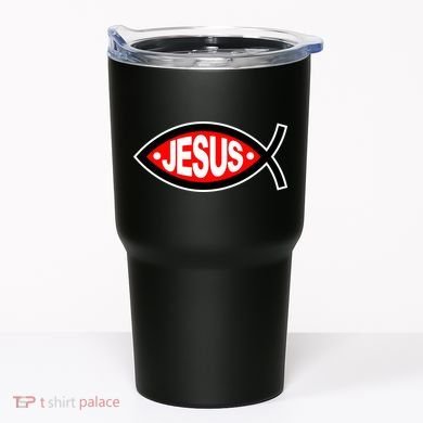 Jesus Christian Fish Symbol Tumbler