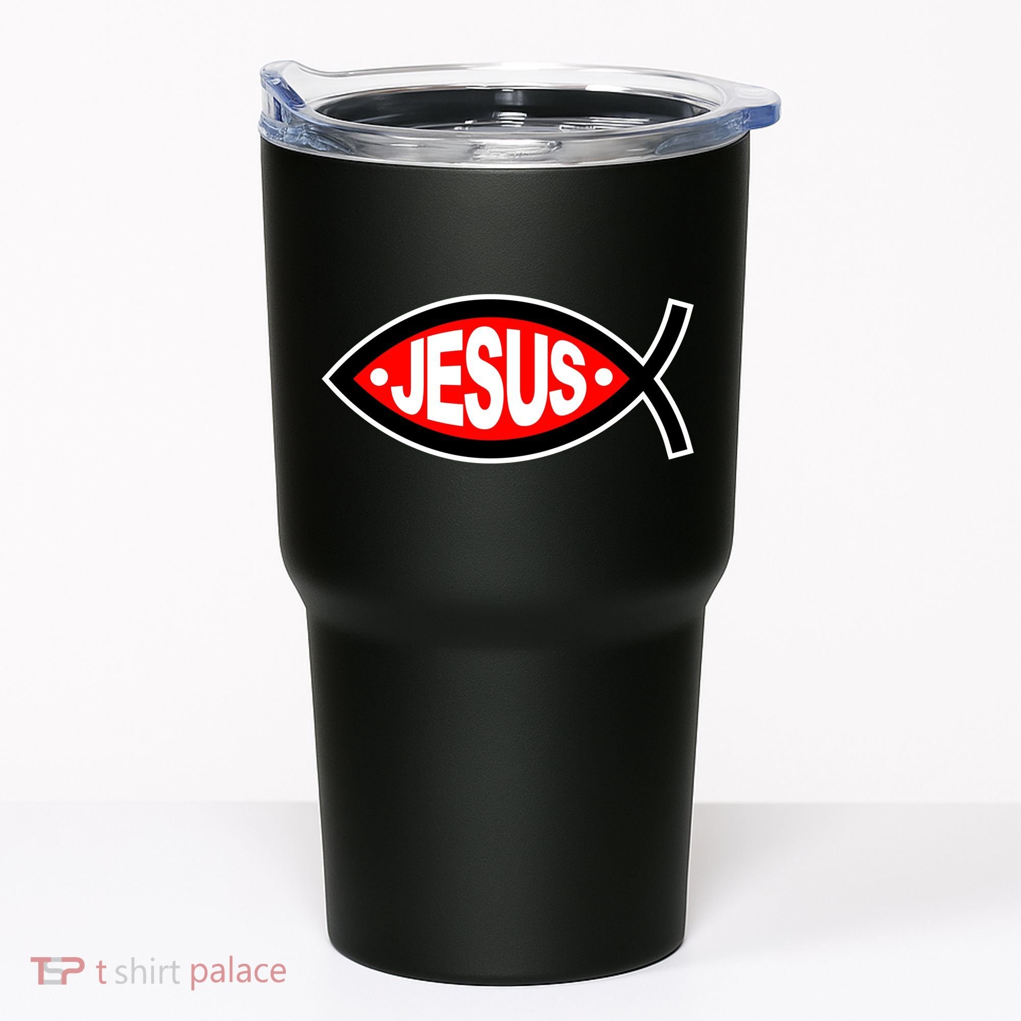 Jesus Christian Fish Symbol Tumbler