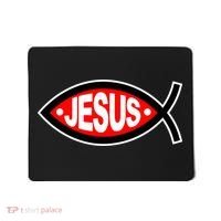 Jesus Christian Fish Symbol Mousepad thumb 0