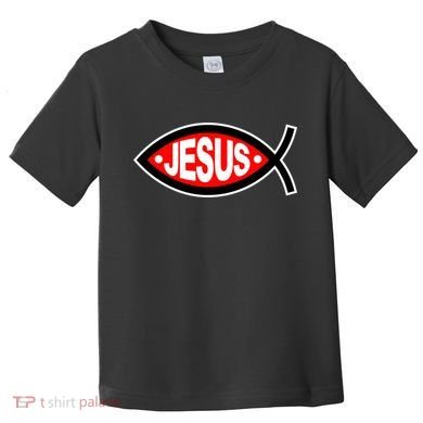 Jesus Christian Fish Symbol Toddler T-Shirt