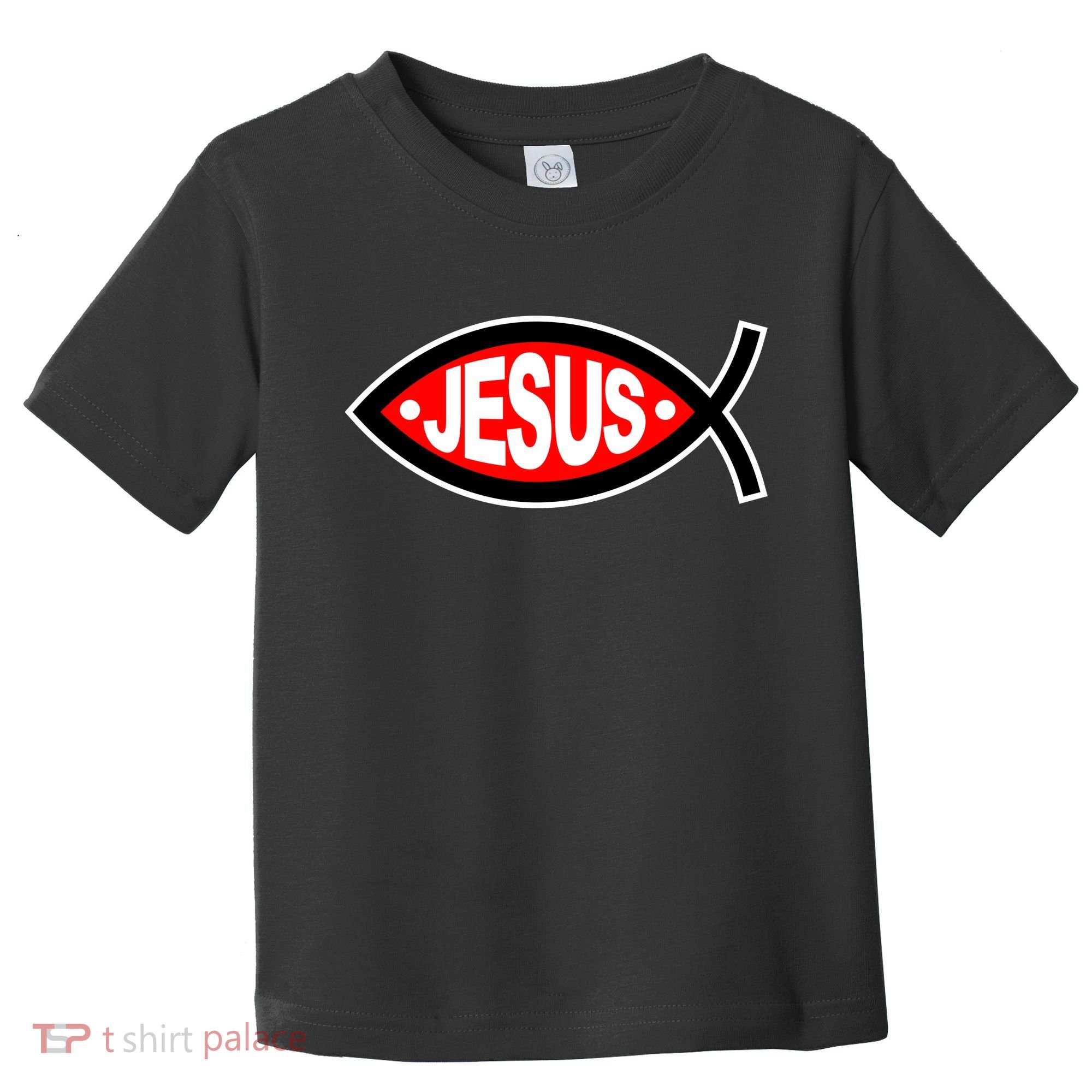 Jesus Christian Fish Symbol Toddler T-Shirt