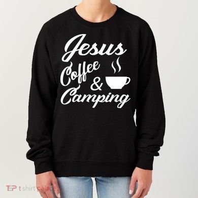 Jesus Coffee And Camping Women's Sweatshirt