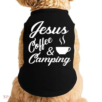 Jesus Coffee And Camping Doggie Tank