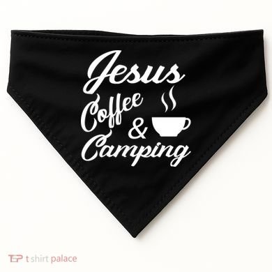Jesus Coffee And Camping USA-Made Doggie Bandana
