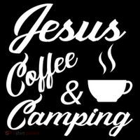 Jesus Coffee And Camping Sweatshirt thumb 3