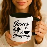 Jesus Coffee And Camping Coffee Mug thumb 3