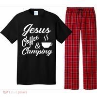 Jesus Coffee And Camping Pajama Set thumb 0