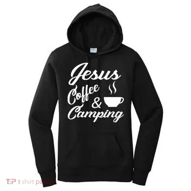 Jesus Coffee And Camping Women's Hoodie