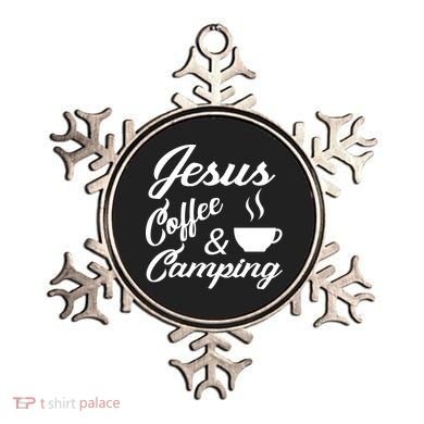 Jesus Coffee And Camping Ornament