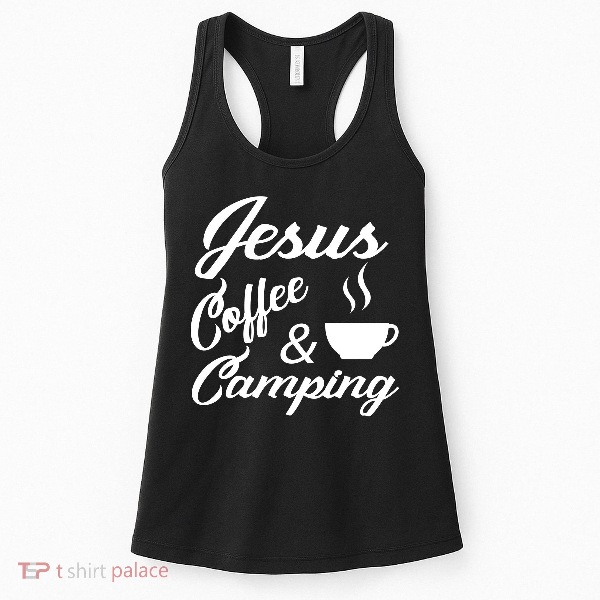 Jesus Coffee And Camping Women's Tank Top