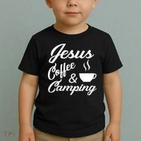 Jesus Coffee And Camping Toddler T-Shirt thumb 2