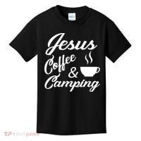 Jesus Coffee And Camping Kids T-Shirt thumb 0