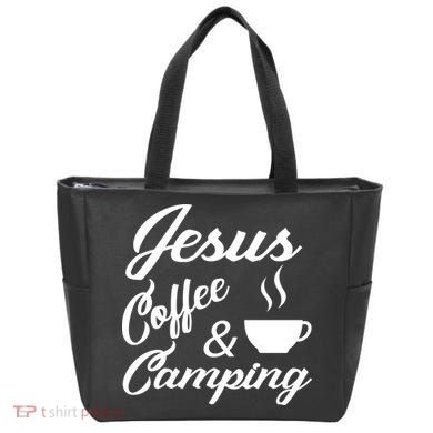 Jesus Coffee And Camping Tote Bag