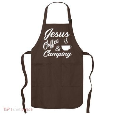 Jesus Coffee And Camping Apron