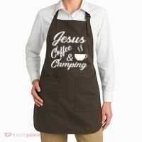 Jesus Coffee And Camping Apron thumb 2