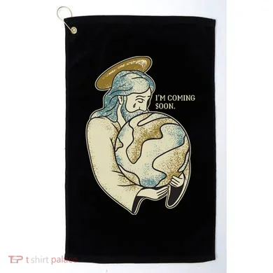 Jesus Coming Soon Golf Towel