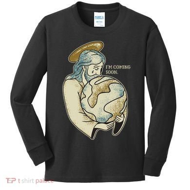 Jesus Coming Soon Kids Long Sleeve Shirt