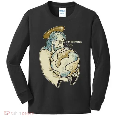 Jesus Coming Soon Kids Long Sleeve Shirt