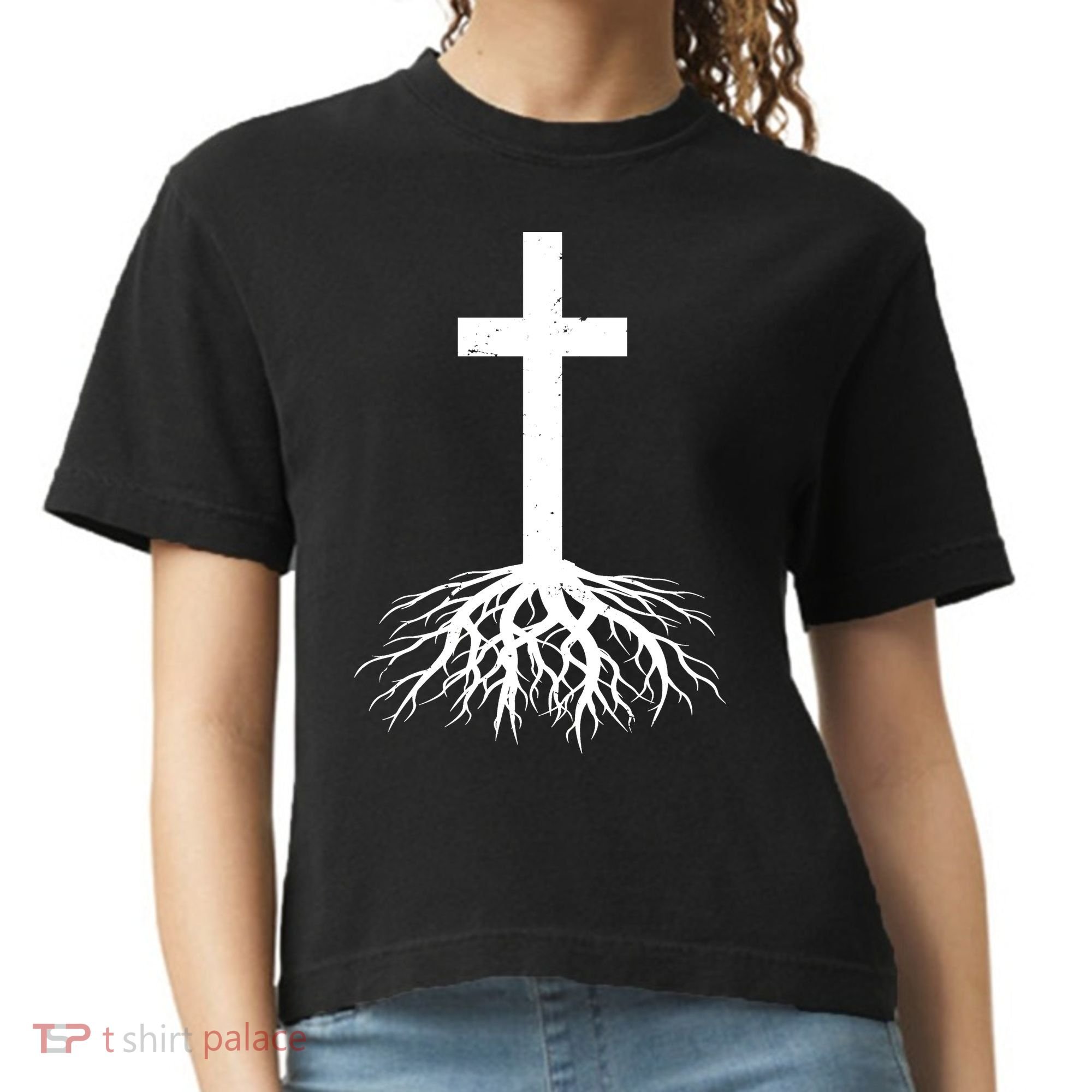 Jesus Cross Root Comfort Colors Boxy T-Shirt