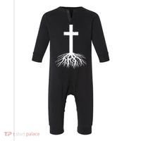 Jesus Cross Root Infant Fleece One Piece thumb 0