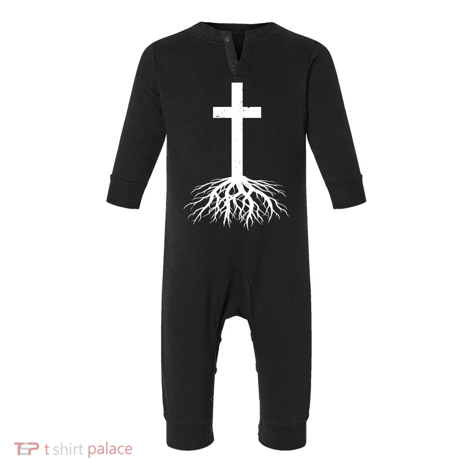Jesus Cross Root Infant Fleece One Piece