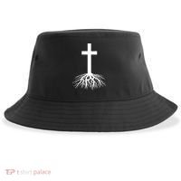 Jesus Cross Root Sustainable Bucket Hat thumb 0
